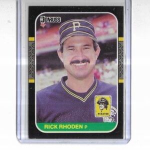 1987 Donruss - Rick Rhoden #435 Pittsburgh Pirates LEAF Near Mint Condition